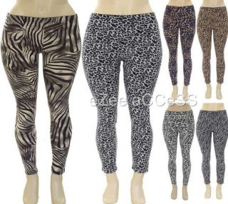 SeXY WoMeNS PLuS SiZe LeGGiNGS TiGHTS PaNTS STReTCHY FuLL aNiMaL PRiNT 