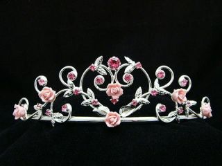 pink tiara in Clothing, Shoes & Accessories