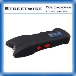 Streetwise Touchdown 7.5 Million Volt Rechargeable Stun Gun with 