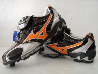 Mizuno Baseball Cleats Shoe { Size7~12 US }  Black/Orange 