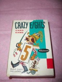 Vintage Whitman Card game ,Crazy eights,1961 , complete , VGC