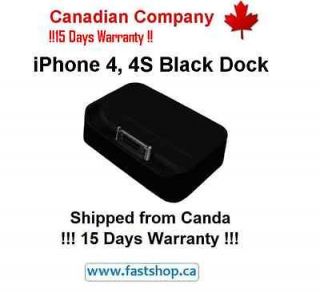   4S 4 G Dock Docking Cradle Sync Charger Station for iPhone 4 4S Black