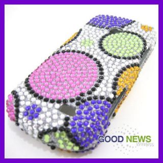 Rainbow Dots Crystal Bling Case Phone Cover for Straight Talk Samsung 