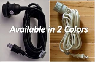 IKEA HEMMA Pendant Lamp Light Cord Set (2 Colors Black/White)