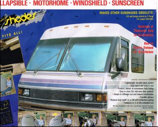 Motor Home, RV, Mac Truck, Freight liners window shade