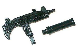 UZI Sub Machine Gun w/ Silencer (1) 118 Scale Weapon for 3 3/4 