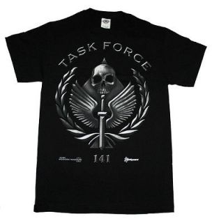Call Of Duty Modern Warfare 2 Task Force 141 Logo Video Game T Shirt 