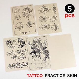   Tattoo Practice Skin for Machine Needle Supply Set Mix Sheets 8x6