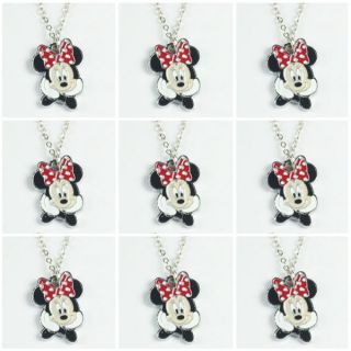   Cute MINNIE MOUSE Charm Necklace for Birthday Party Favor Girl Gifts