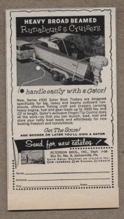 1959 Ad Gator Boat Trailers Series 500 for Big Boats