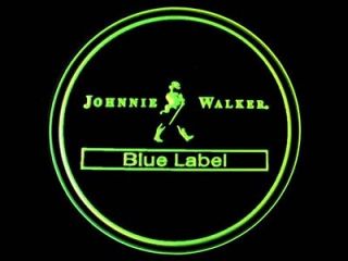 C20062 Johnnie Walker Blue Label Beer Bar Fluorescence Coaster x 2pcs