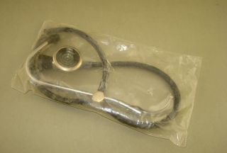 Vintage Doctor Bakelite & Brass Parts Stethoscope , Package NOS