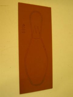 Bowling Pin Plastic Pantograph Engraving Template
