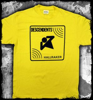Descendents   Hallraker yellow t shirt   Official   FAST SHIP