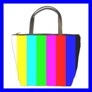 Bucket Bag Handbag TV BARS Test Pattern Screen Designer (21646619)