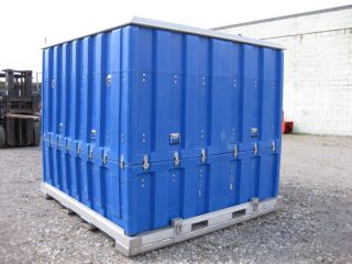Large Shipping Storage Stage Two Part Container Box Used