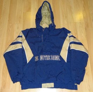   Notre Dame Fighting Irish Pullover Coat Jacket Adult XL Vintage 90s