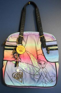 NWT Disney Couture TINKER BELL Rainbow Handbag Tote