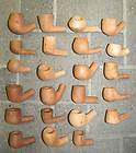 20 ITALIAN BRIAR PIPE BOWLS PIPES WITH NICE GRAIN MADE IN ITALY