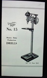   Buffalo Production Drill Press Original Advertising Tool Brochure