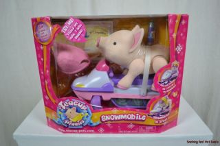   Piggies Snowmobile + Electronic Talking Pig Pink Kids Hot Xmas Toy New