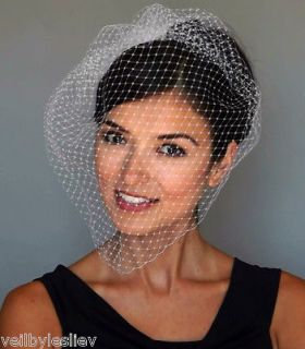   LARGE Birdcage Vintage Style Bridal Veil Russian Net Veiling ONLY 29L