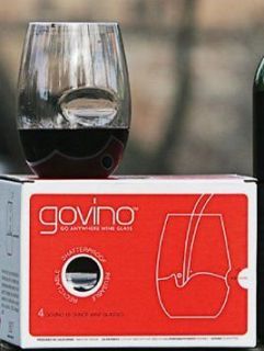 Govino Wine Glass Flexible Recyclable Shatterproof (Set of 4)