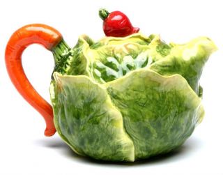 Cabbage Porcelian Teapot,Kitchenware Vegetable