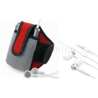 Headphone Earphone Earbud+Sportba​nd Armband for iPhone 3GS 4 iPod 