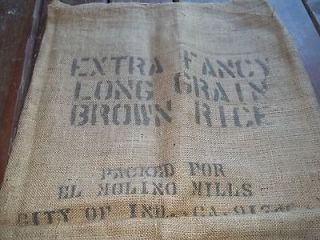 Extra Fancy Long Grain Brown Rice El Molino Mills City Of IND CA 