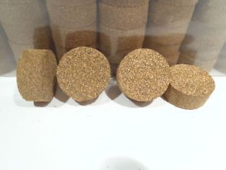 CORK RINGS 4 LIGHT BROWN SPOTTED 1.25 X 1/2 SOLID NEW