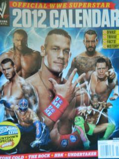 WWE Magazine Official 2012 Calendar STONE COLD+THE ROCK+HBK+UNDER 