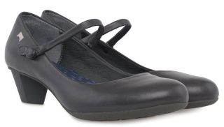 Camper Kim 21241 039 Gray Dark Blue Low Heels Shoes