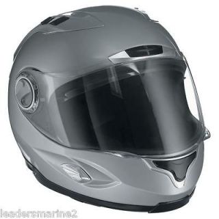 Can Am Spyder Roadster New OEM GSX 2 Helmet Silver Large Lg Fiberglass 