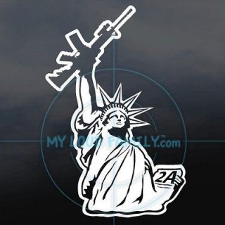   Statue of Liberty gun family decals stickers VINYL CAR TRUCK SUV