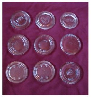Clear Glass Canning Jar Lids and Liners One is a Bunte Candy Jar Lid