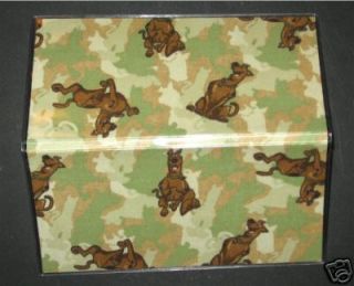 ARMY CAMOUFLAGE SCOOBY DOO Vinyl&Fabric 2 Year Calendar Planner