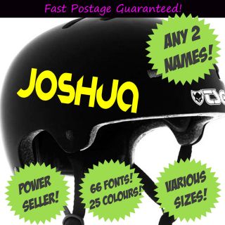 PERSONALISED NAME STICKERS car van quad bike scooter kids STEREO 4 