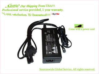 Power Cord Supply Adapter Charger 4 CANON LEGRIA iVIS VIXIA F FS HF S 