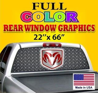 DODGE Truck Car Rear Window NiceSign Graphics Tint Decals Sign Dodge 