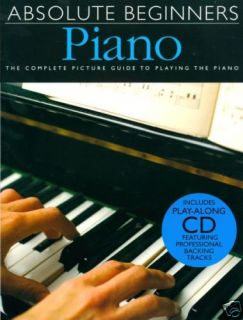 ABSOLUTE BEGINNER PIANO *NEW* BOOK + CD SET