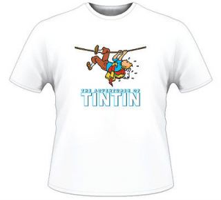 The Adventures of Tintin Cartoon Comic T Shirt 83018