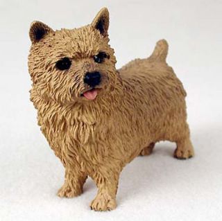 Norwich Terrier Hand Painted Collectible Dog Figurine Statue