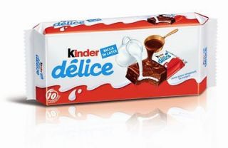 9x Kinder Delice Chocolate Bars with Cocoa and Milk 378g