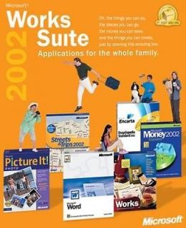   2002 w/ Picture It Photo PC CD word processor, image editor, etc