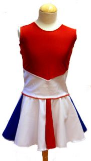 Cheerleading dance suit 2 PIECE 3 colour VARIOUS SIZES