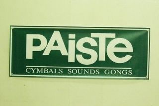 Vintage Paiste ColorSound Cymbals Logo Banner   Green