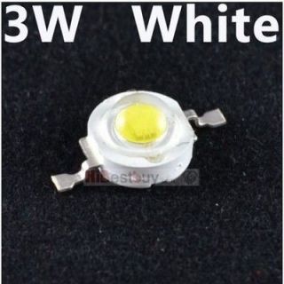 5pcs 3W White LED High Power White LED Lamp Beads 1 chip