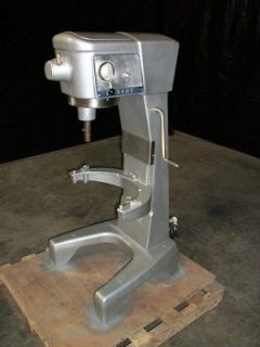 Hobart D300 mixer with stainless steel bowl and hook