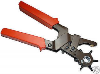 ROTARY TIP LEATHER PUNCH HOLE PLIERS WORK CRAFT TOOLS